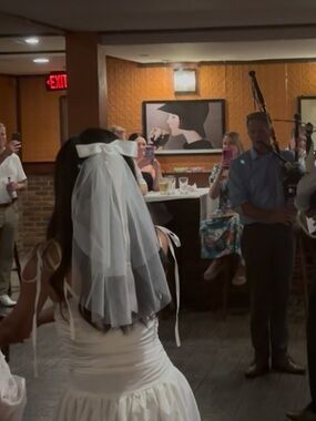 White Bridal Veil with Bow